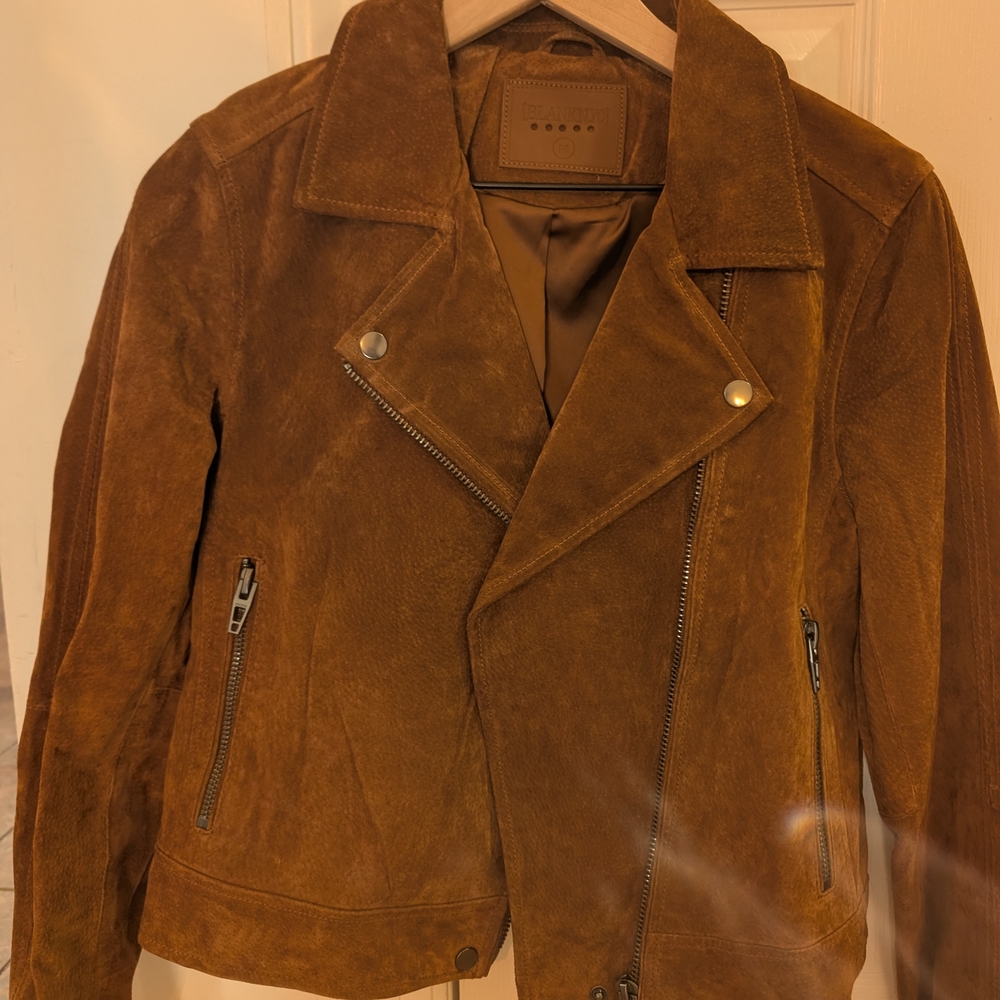 BLANKNYC Suede Moto Jacket